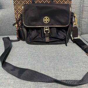 Tory Burch nylon navy crossbody bag
